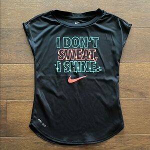 Nike Black Tee with Vibrant Graphic